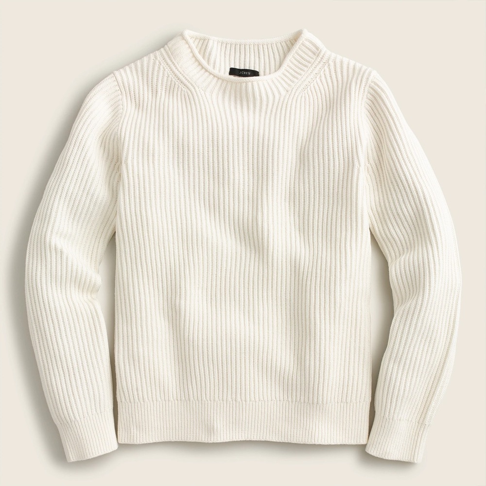 J. Crew 100% cotton  rollneck pullover sweater